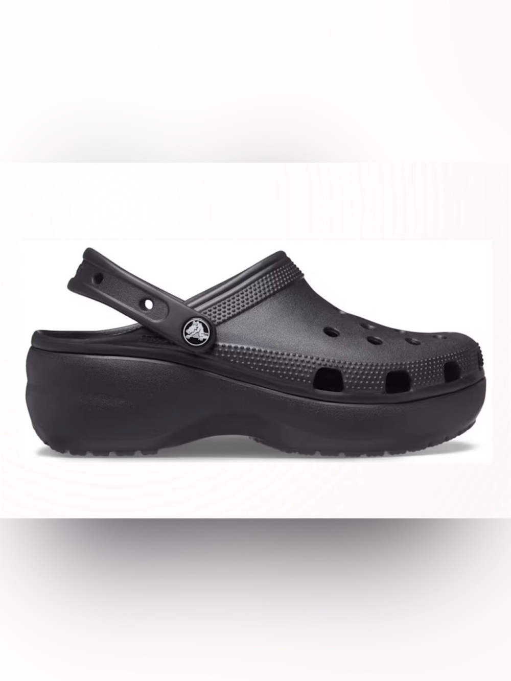 CROCS Women's Classic Platform Clog - Black 11